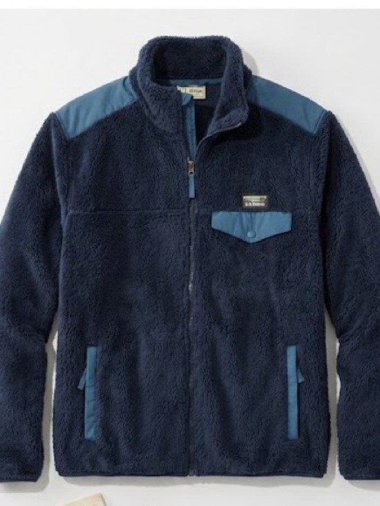 L.L. Bean Other - L.L.Bean Men’s Full Zip Sherpa Jacket Blue Size XL